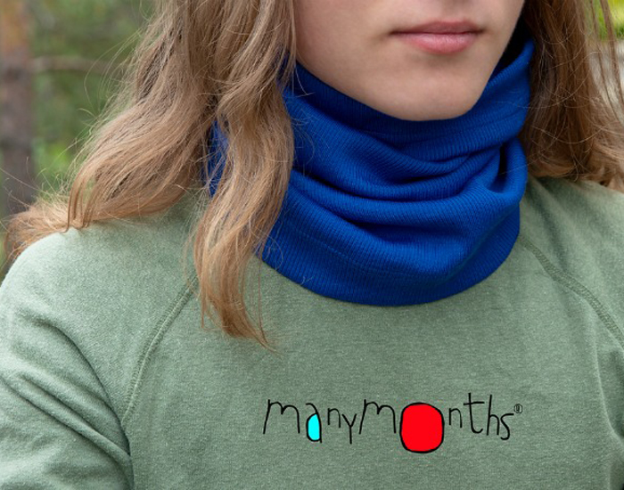 MANYMONTHS Snood Multitube Laine M�rinos - Jewel Blue