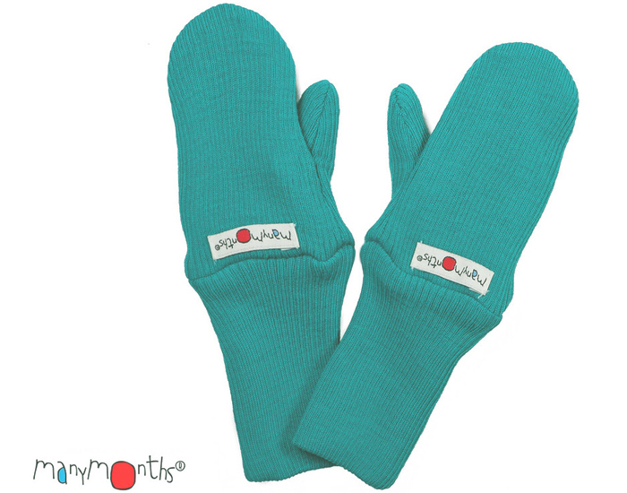 MANYMONTHS Moufles B�b� - Laine M�rinos - Royal Turquoise