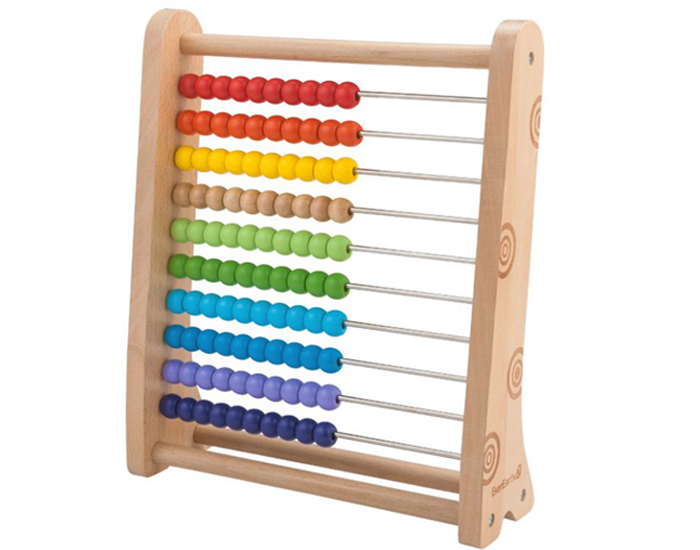 EVEREARTH Boulier Abacus en Bois - Ds 36 mois