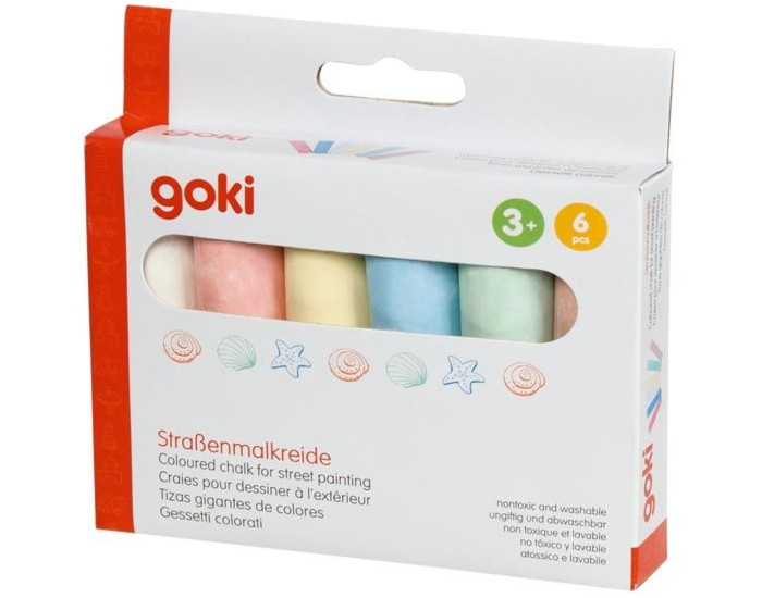 GOKI Grosses Craies de Couleur - D�s 3 ans