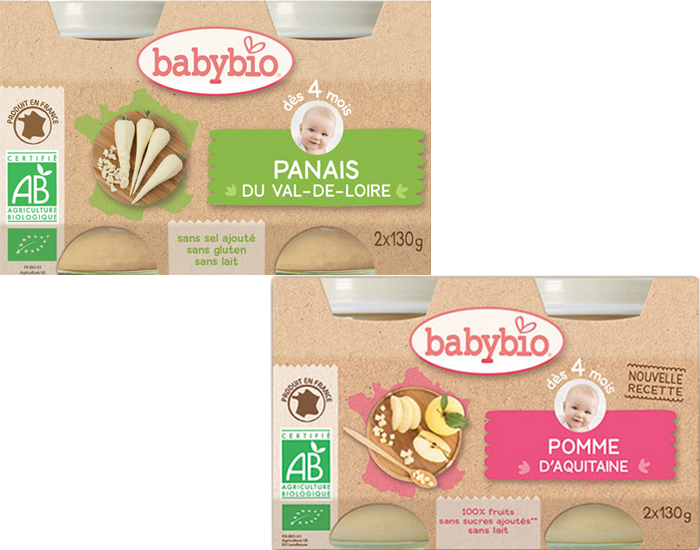  BABYBIO Pack Ma Première Diversification - Panais et Pomme - Dès 4 mois