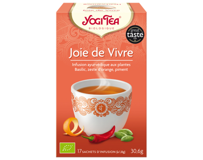 YOGI TEA Tisane en Sachet - Joie de Vivre - 17 Sachets