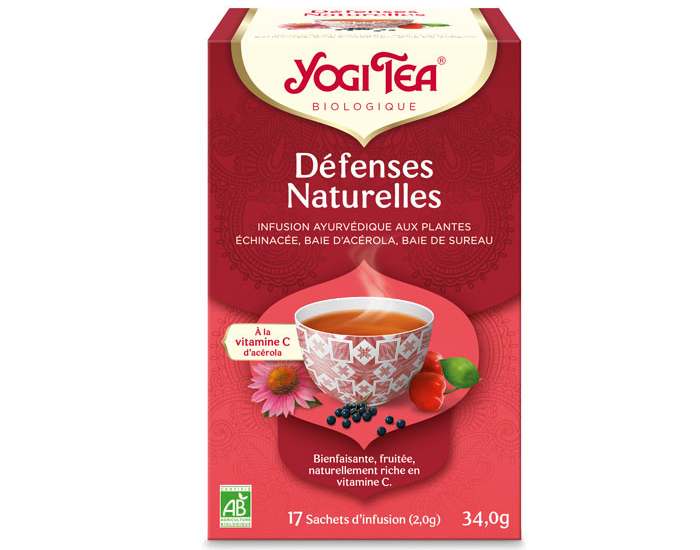 YOGI TEA Tisane en Sachet - Dfenses Naturelles - 17 Sachets
