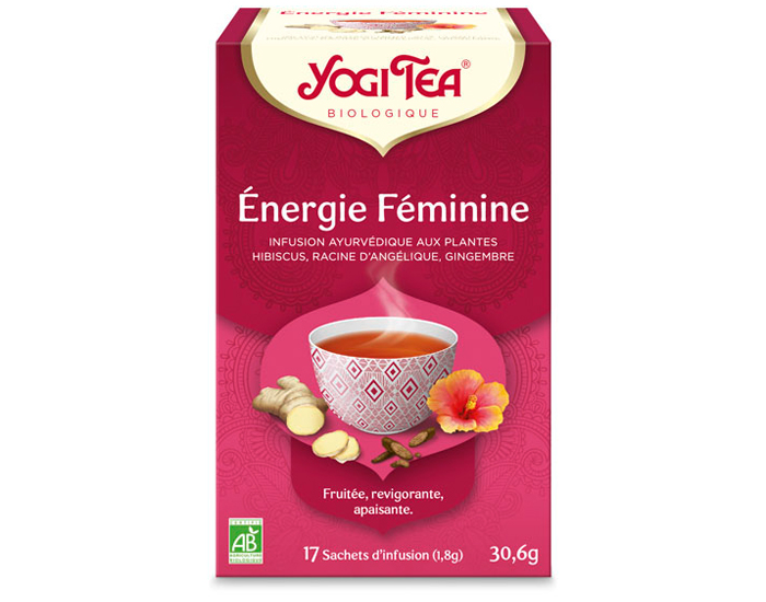 YOGI TEA Tisane en Sachet - Energie Féminine - 17 Sachets