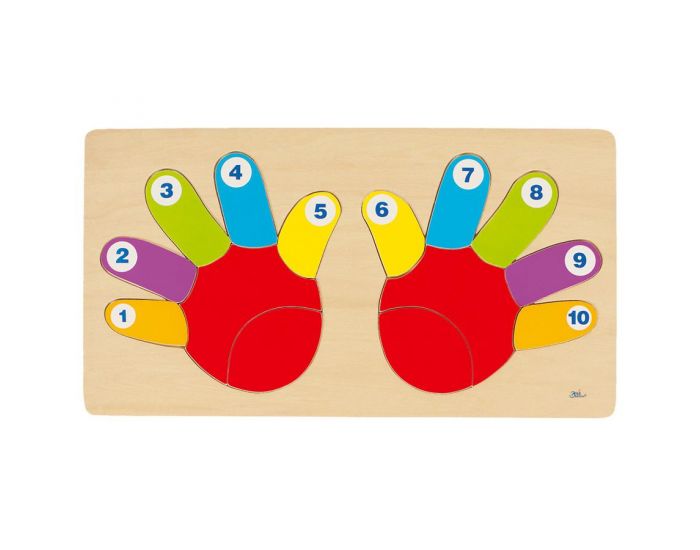 GOKI Puzzle Les doigts de la main GOKI 14 pices - Ds 2 ans