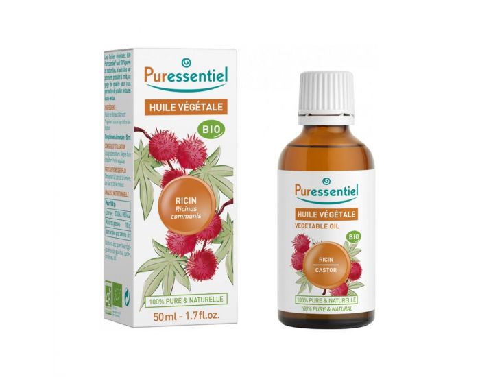 PURESSENTIEL Huiles V�g�tales Bio - Ricin - 50 Ml