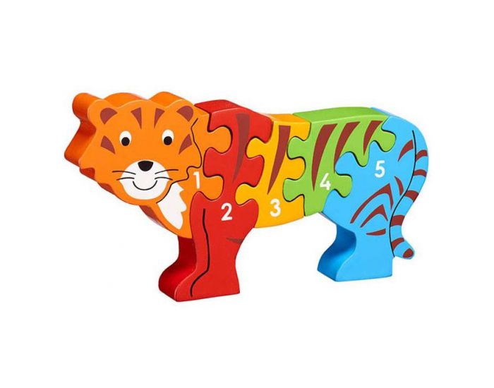 LANKA KADE Puzzle en bois Tigre Chiffres - Ds 10 mois