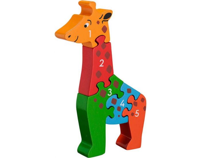 LANKA KADE Puzzle en bois Giraffe Chiffres - Ds 10 mois