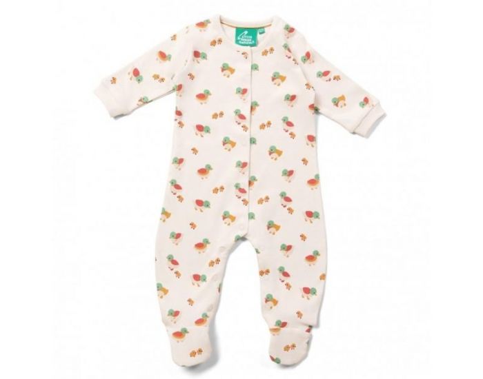 Little Green Radicals - pyjama bebe en coton bio - canard 9-12 mois