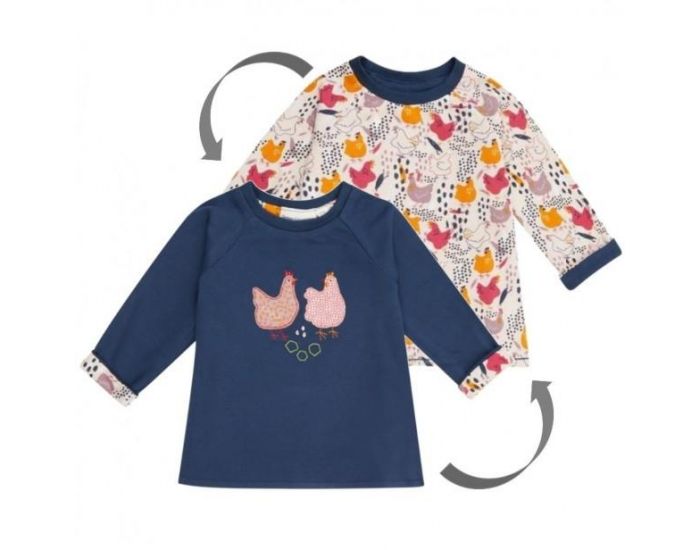 SENSE ORGANICS T-Shirt B�b� Bio - R�versible - Cocotte