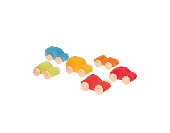 GRIMM'S Set de 6 Voitures Colores - Ds 12 mois