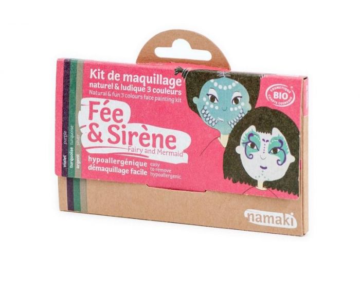 NAMAKI Kit de Maquillage 3 Couleurs - Fe et Sirne - Ds 3 ans