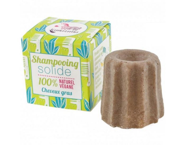LAMAZUNA Shampoing Solide Cheveux Gras  la Litse Citronne