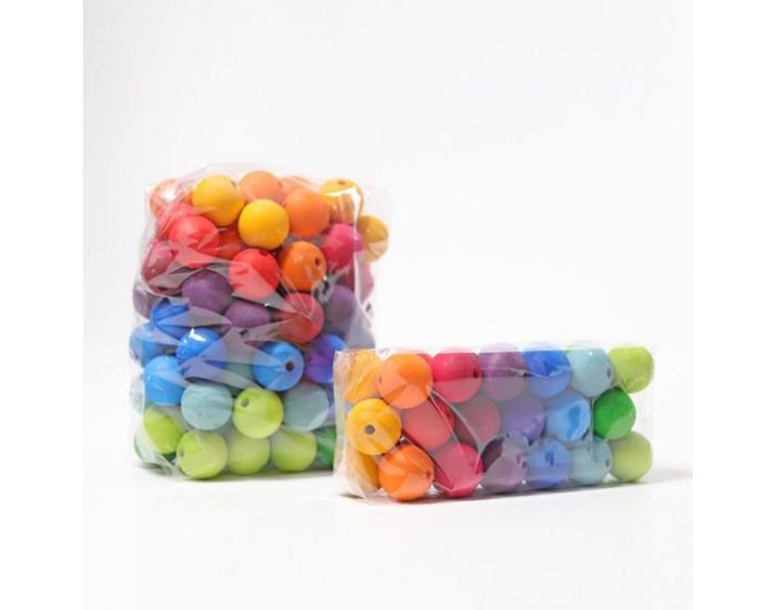 GRIMM'S 36 perles en bois arc en ciel - Ds 36 mois