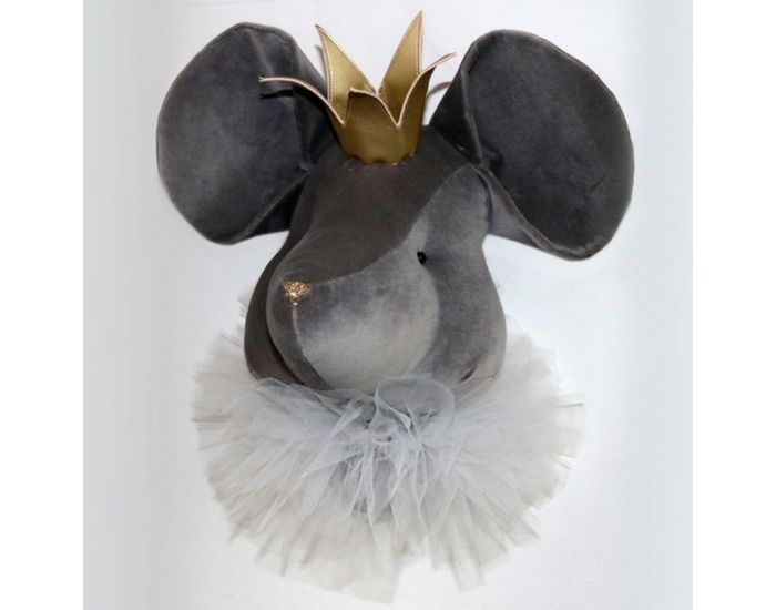 SEVIRA KIDS D�coration murale - troph�e animal en peluche Petite Souris
