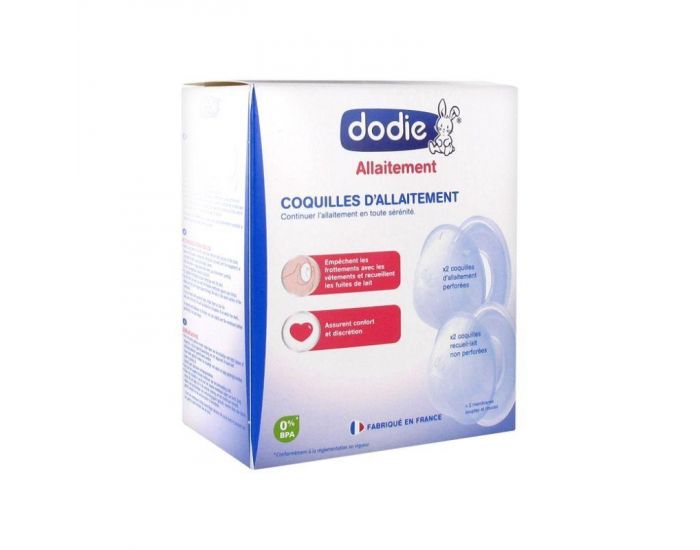 DODIE Lot de 4 Coquilles d'Allaitement