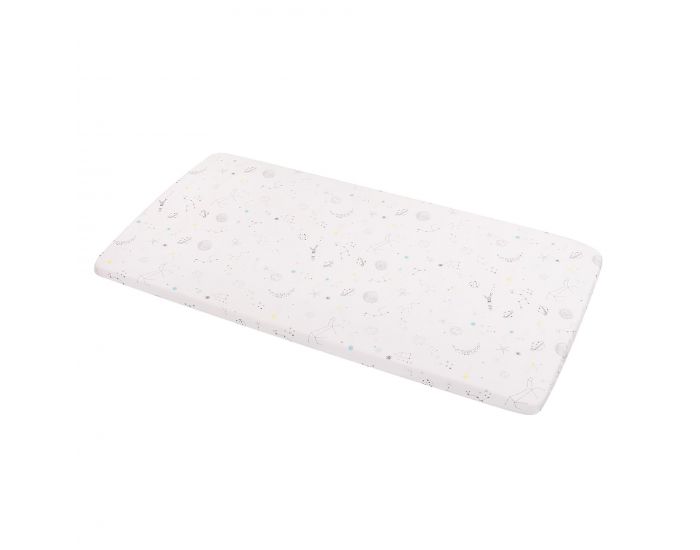 SEVIRA KIDS Drap Housse Bb - Galaxie Blanc