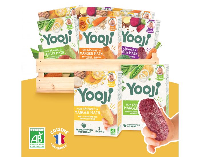 YOOJI B�tonnets � Manger-Main - L�gumes & F�culents - 36 Repas - D�s 12 mois