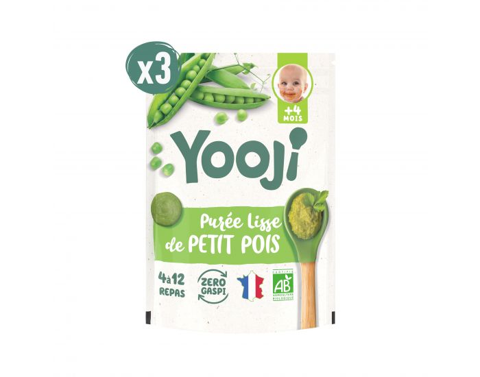 YOOJI Pur�es Lisses Bio - Lot de 3 - D�s 4 Mois