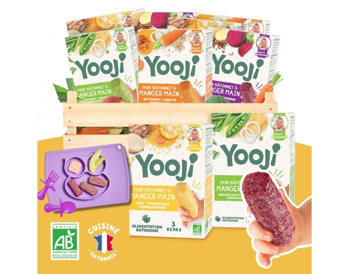 YOOJI Kit B�tonnets de L�gumes & F�culents Bio avec Accessoires - 36 Repas - D�s 12 mois