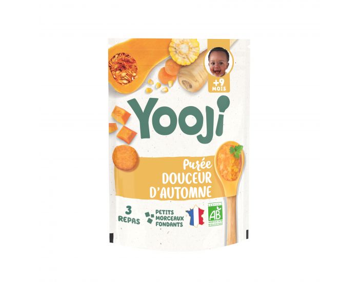 YOOJI Pur�es Morceaux Bio - Lot de 3 - D�s 9 mois