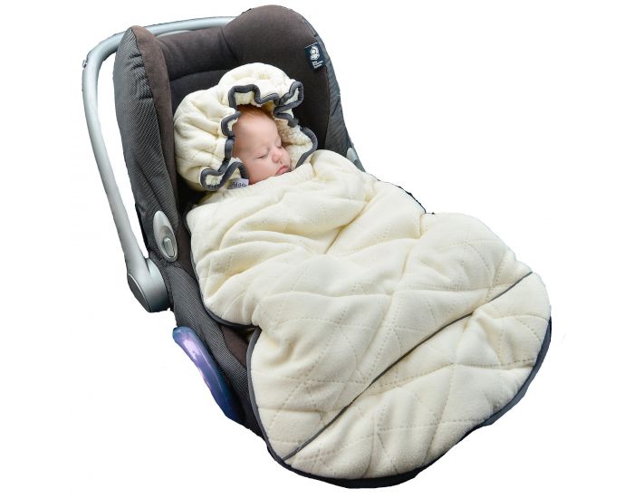 SEVIRA KIDS Chanceli�re universelle polaire pour cosy et landau Blanc cass� Blanc cass�