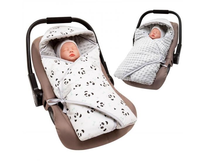 SEVIRA KIDS Couverture Rversible et Multi-usage - Panda