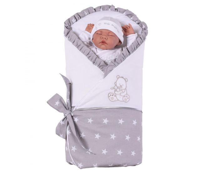 SEVIRA KIDS Gigoteuse d'emmaillotage avec matelas Amovible - 0-4 mois