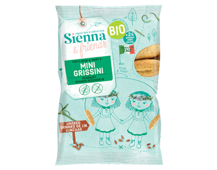 SIENNA AND FRIENDS Mini Grissini - 20 g - Dès 12 mois