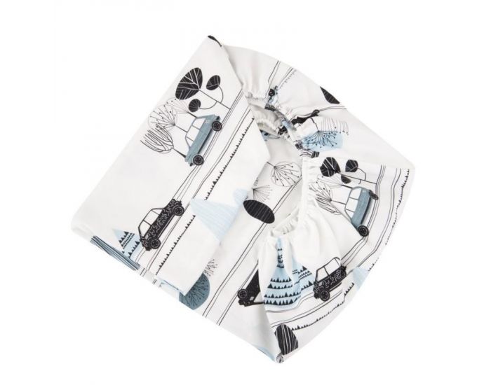 SEVIRA KIDS Drap Housse Bb - City Boy Blanc