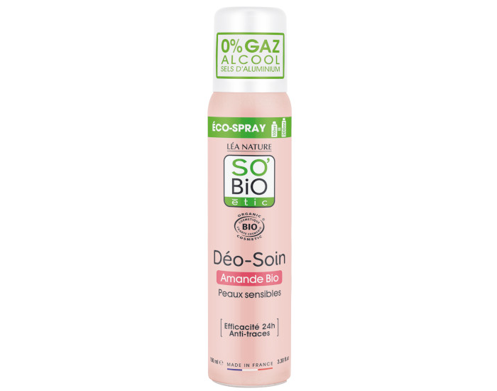 SO'BIO ÉTIC Éco-Spray Déo-Soin Amande Bio - 100 ml