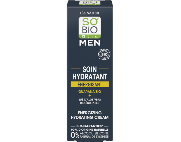SO'BIO �TIC Soin Hydratant �nergisant Men Guarana Bio - 50 ml