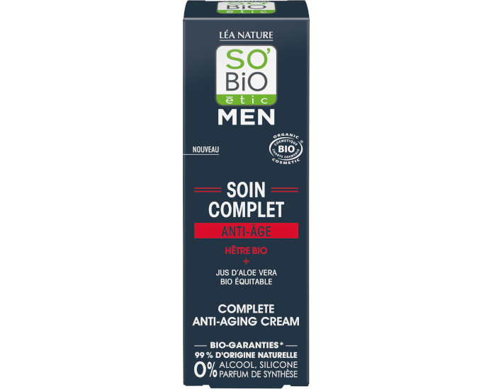 SO'BIO �TIC Soin Complet Anti-�ge Men H�tre Bio - 50 ml