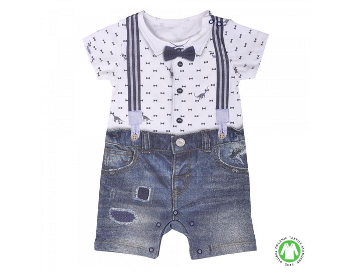 SEVIRA KIDS Combishort Barboteuse Bb Noeud Papillon