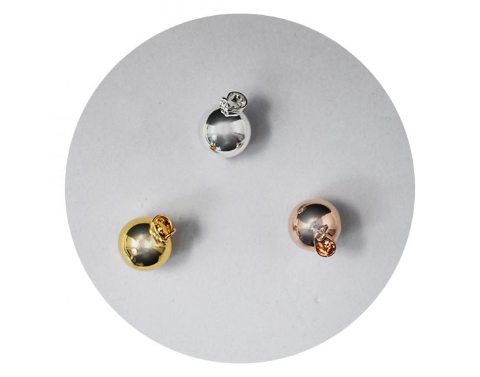 IRR�VERSIBLE Bille Lisse Pour Bracelet Bola de Grossesse - 12 mm