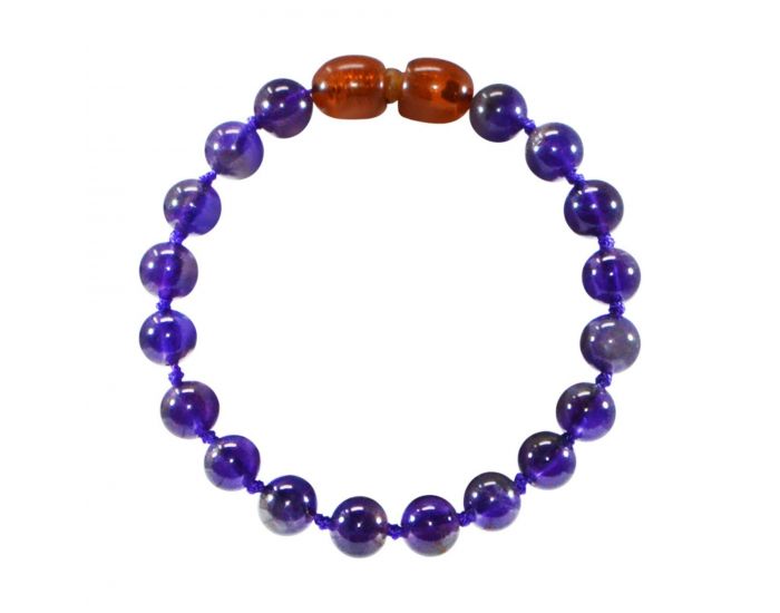 IRR�VERSIBLE Bracelet B�b� - Pierres Naturelles - Am�thyste Violet
