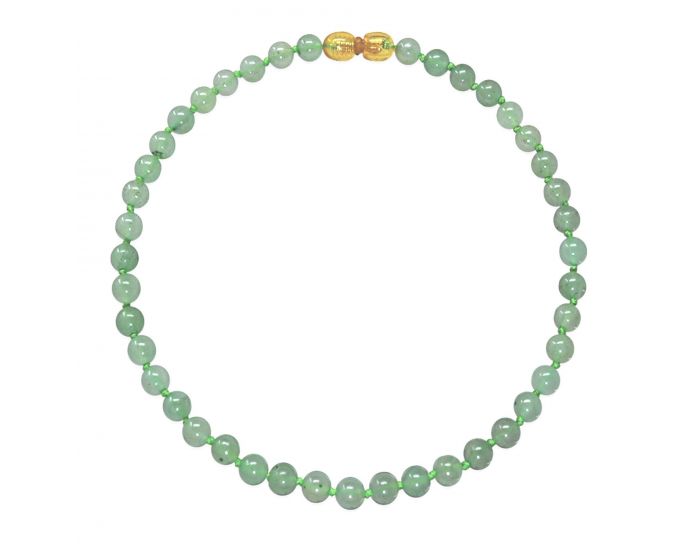IRR�VERSIBLE Collier B�b� - Pierres Naturelles - Aventurine