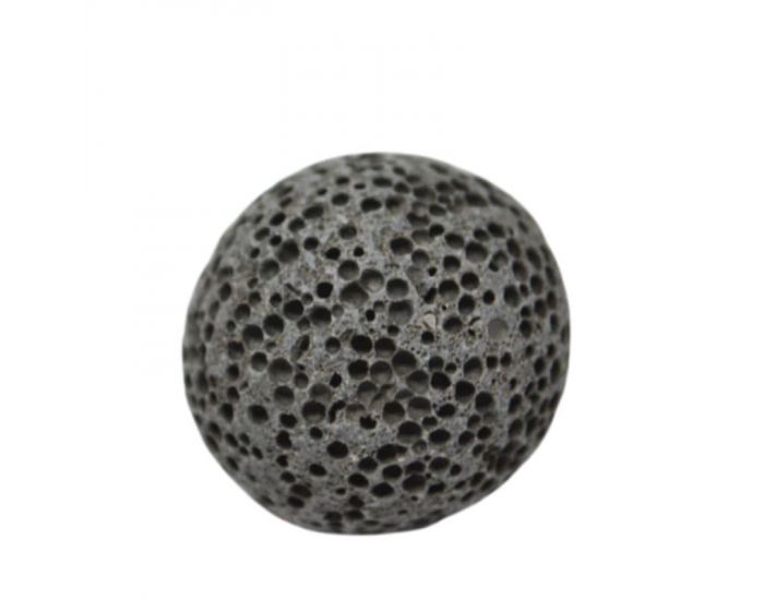 IRR�VERSIBLE Bille de Lave Noire pour Collier Cage Aromath�rapie