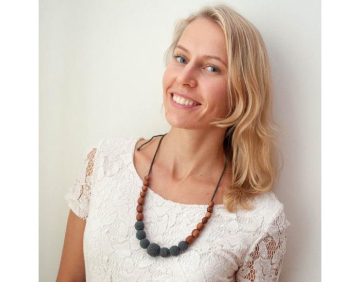 KANGAROO CARE Collier d'allaitement et de portage Charcoal Pommier - CUN004