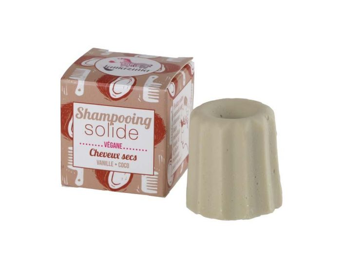 LAMAZUNA Shampoing Solide Cheveux Secs - Vanille et Coco