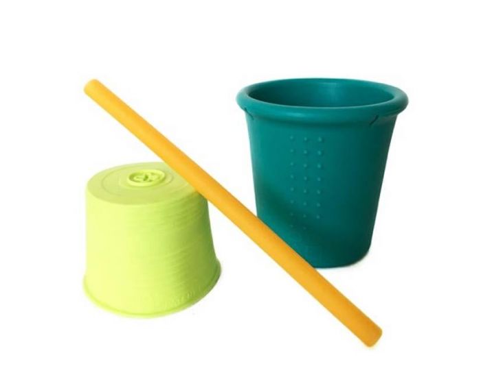 SILIKIDS Tasse et paille en silicone