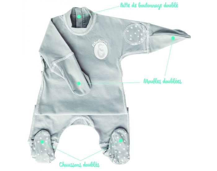 MALUNA pyjama Cocooning Anti-Grattage