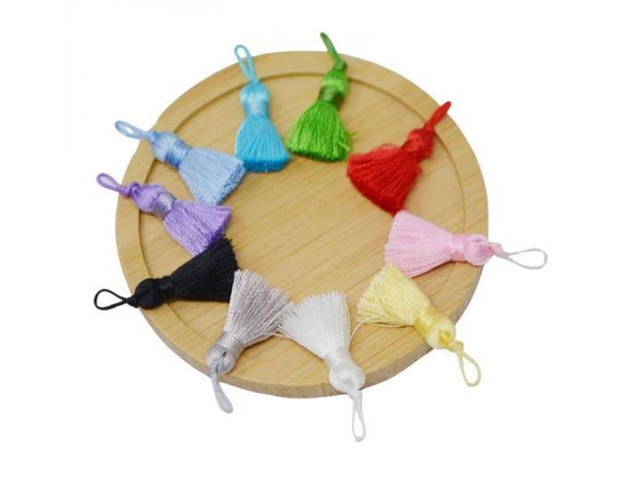 IRR�VERSIBLE Pendentif Pompon Satin - Bola Grossesse DIY