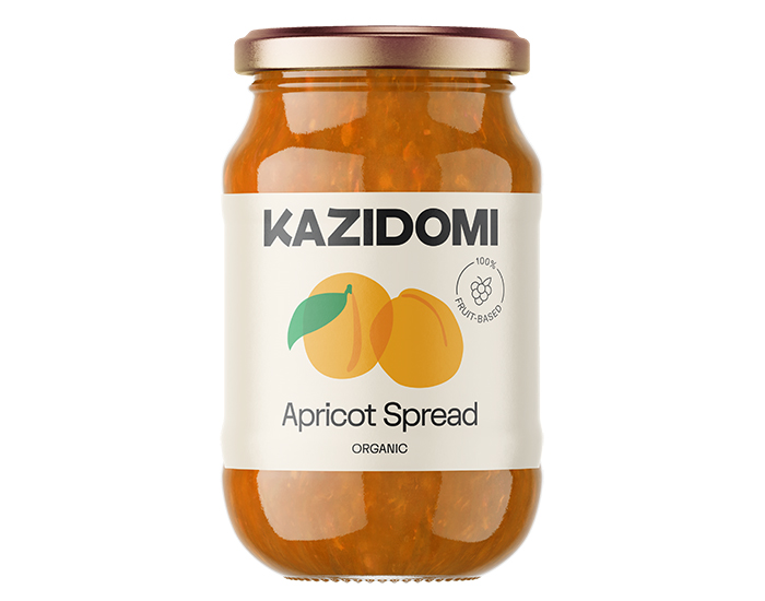 KAZIDOMI Confiture Abricot 100% Fruits Bio - 310 g