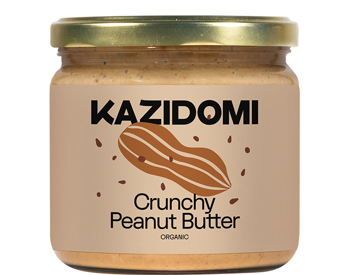 KAZIDOMI Beurre de Cacahu�tes Croquantes Bio - 500 g