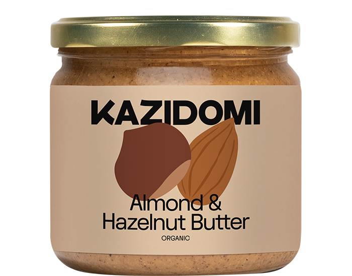 KAZIDOMI Pur�e d'Amandes & Noisettes Grill�es Bio - 500 g