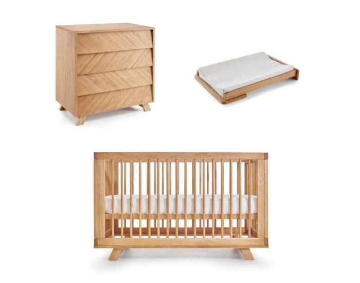 AKITEN RETAIL Mini Chambre Bb - Kyoto Bois naturel