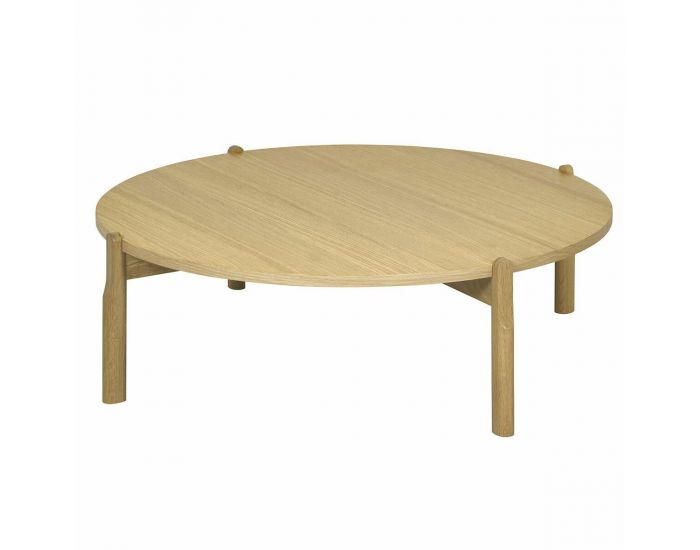 AKITEN RETAIL Table Basse - Ronde - Gala Bois naturel