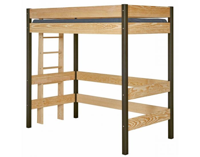 AKITEN RETAIL Pack Lit Mezzanine avec Matelas - Jamy