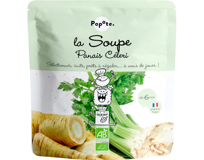 POPOTE Soupe Panais C�leri Bio - 190 g - D�s 6 mois